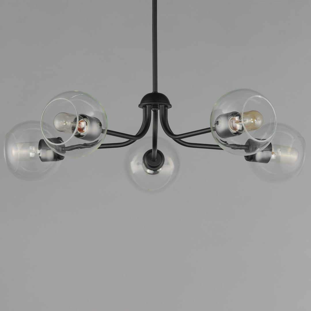 Knox 5-Light Globe Chandelier Black alternate view