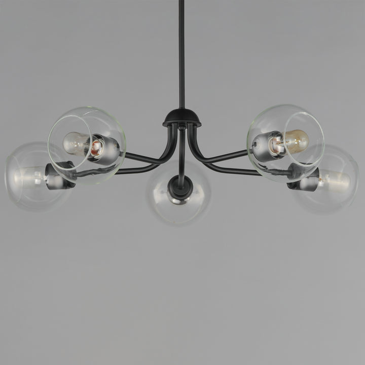 Knox 5-Light Globe Chandelier Black alternate view