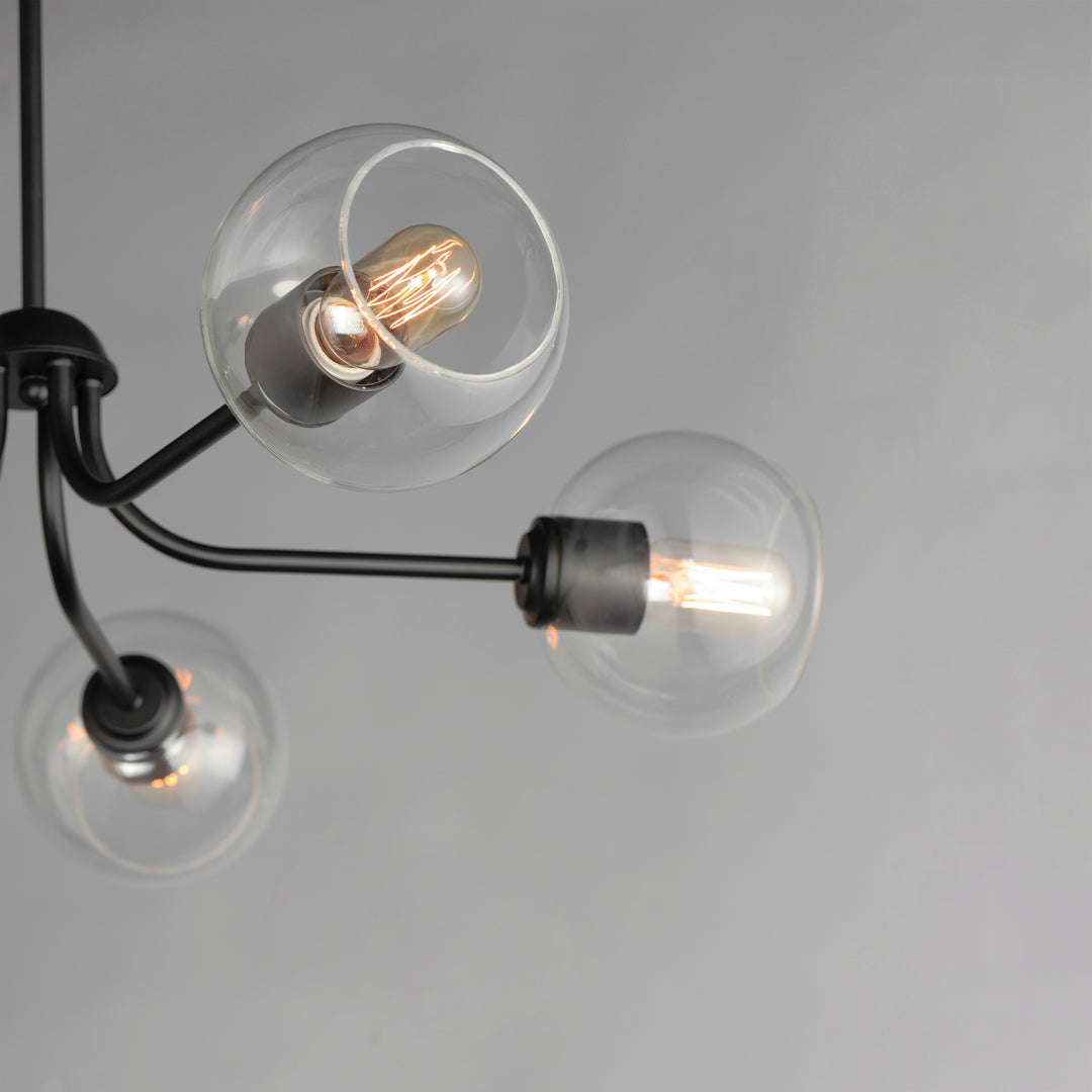 Knox 5-Light Globe Chandelier Black alternate view