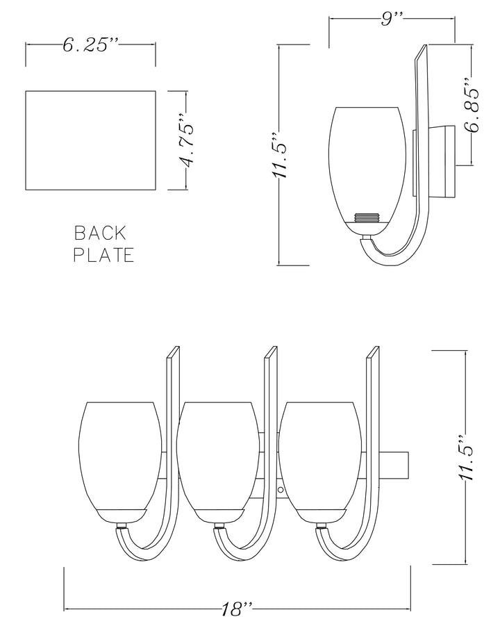 Taylor Bath Vanity dimensions diagram