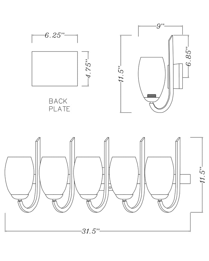 Taylor Bath Vanity dimensions diagram