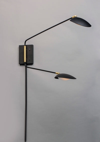 Scan - 2 Light LED Pin-Up Wall Sconce
