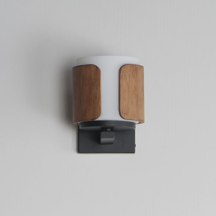 Draughtsman Wall Sconce Walnut / Black alternate view