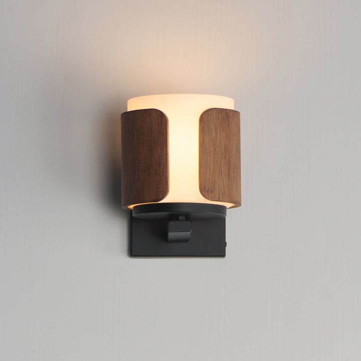 Draughtsman Wall Sconce Walnut / Black alternate view