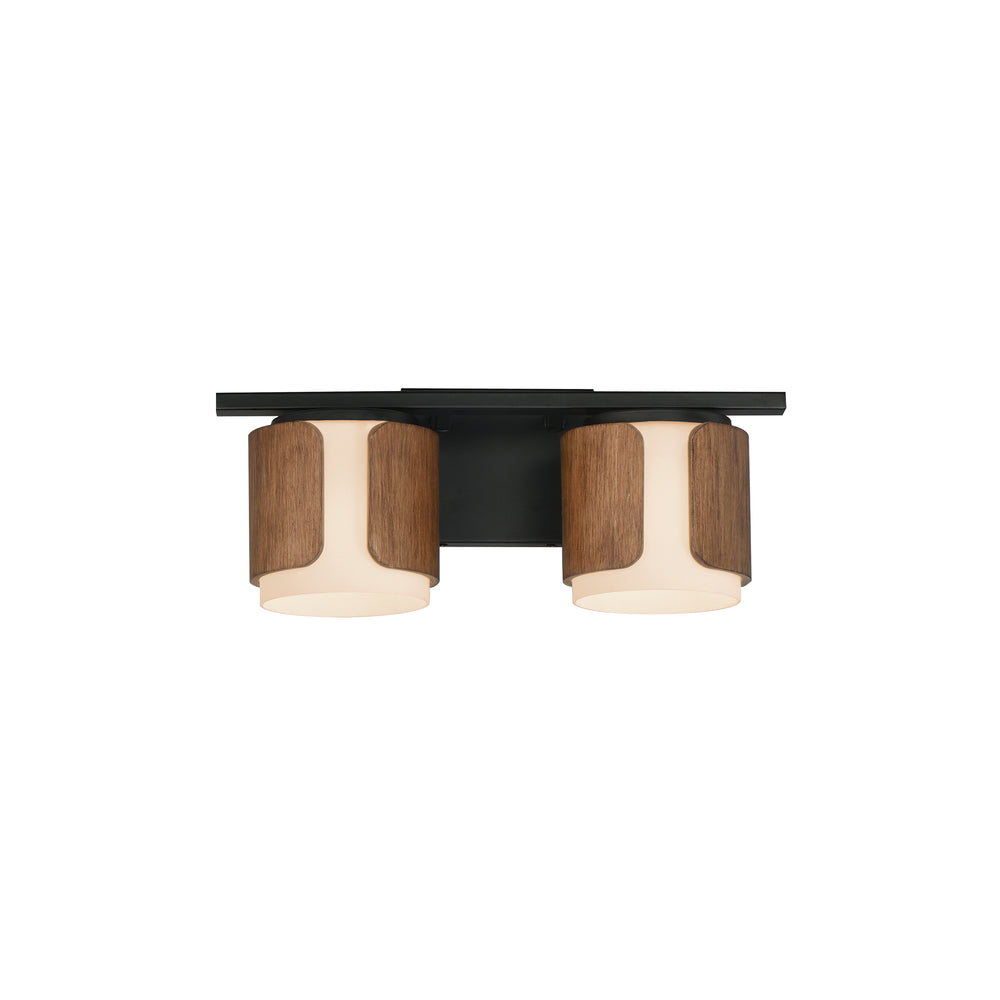 Draughtsman Bath Vanity Walnut / Black
