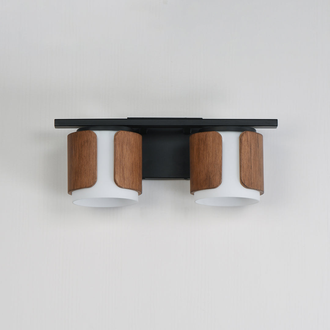 Draughtsman Bath Vanity Walnut / Black alternate view