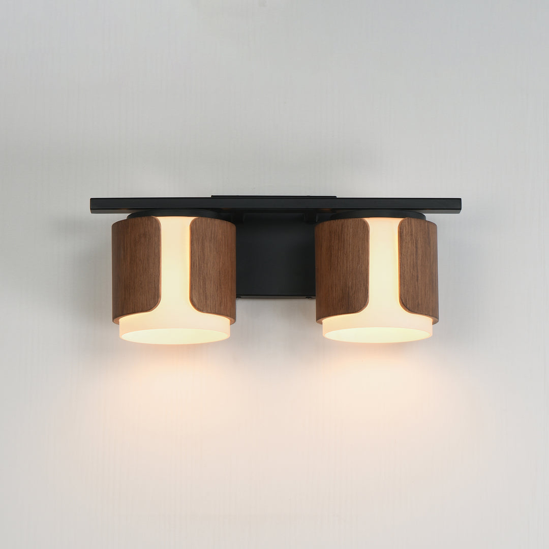 Draughtsman Bath Vanity Walnut / Black alternate view