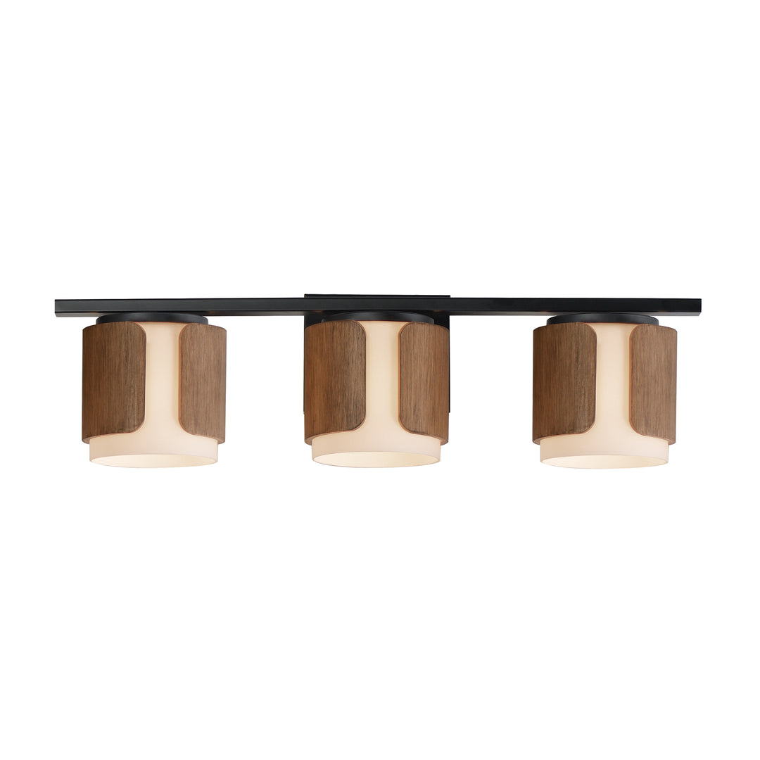 Draughtsman Bath Vanity Walnut / Black