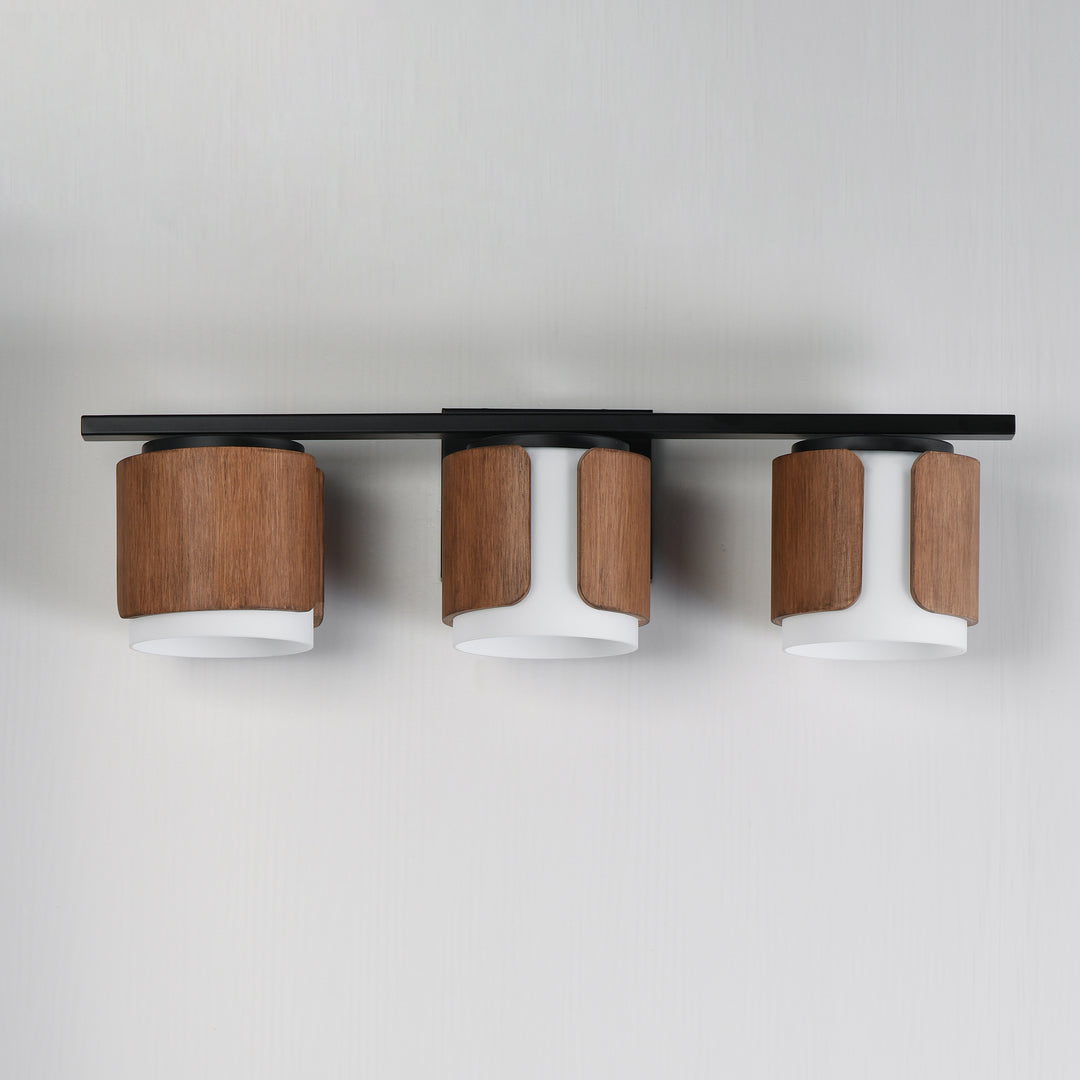 Draughtsman Bath Vanity Walnut / Black alternate view