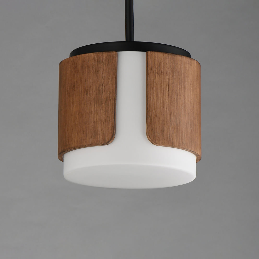 Draughtsman Semi Flush Mount Pendant Walnut / Black alternate view