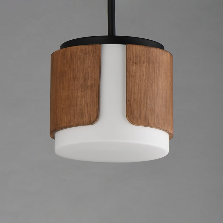 Draughtsman Semi Flush Mount Pendant Walnut / Black alternate view