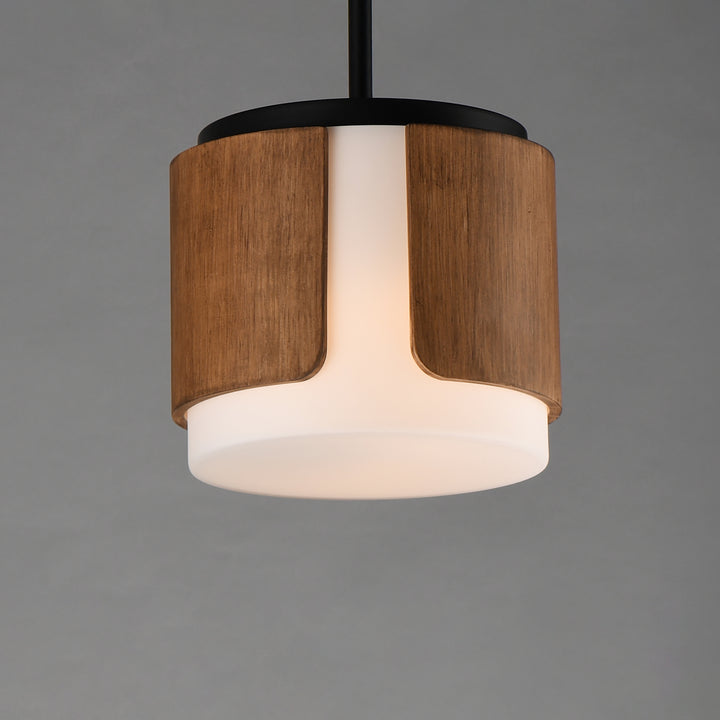 Draughtsman Semi Flush Mount Pendant Walnut / Black alternate view