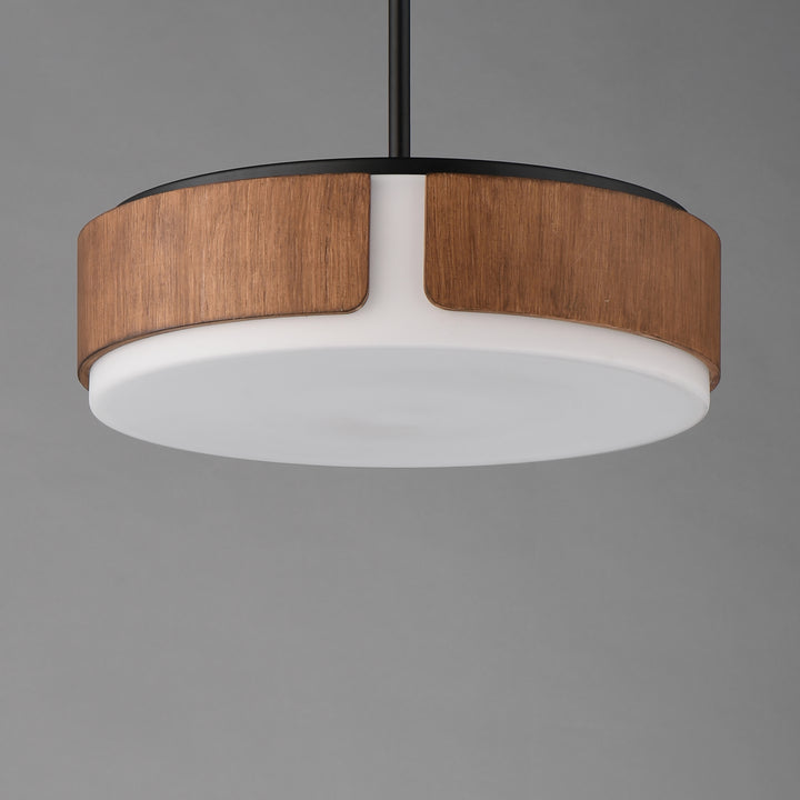 Draughtsman Semi Flush Mount Pendant Walnut / Black alternate view