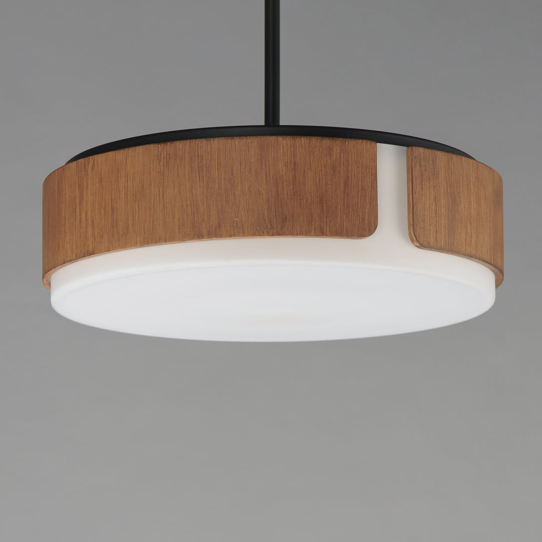 Draughtsman Semi Flush Mount Pendant Walnut / Black alternate view