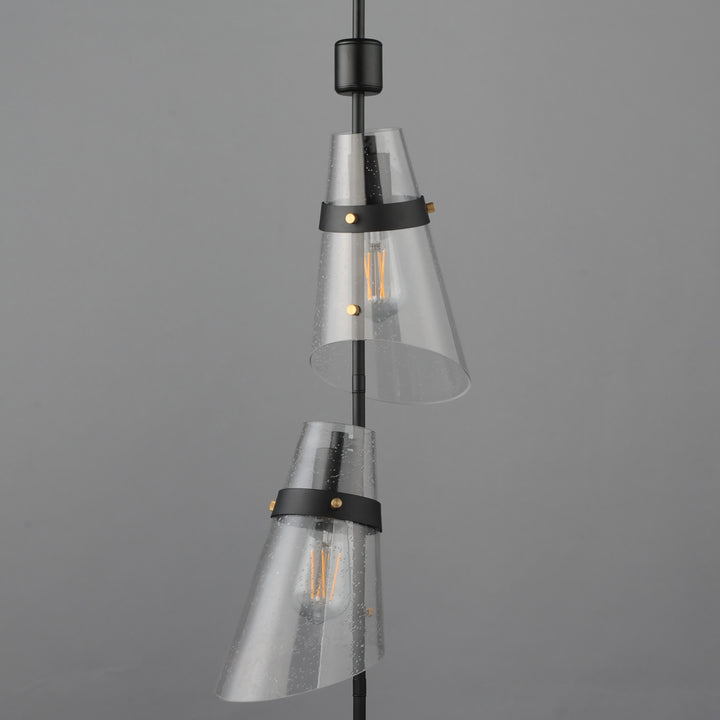 Finch 3-Light Vertical Pendant Dark Bronze / Antique Brass alternate view