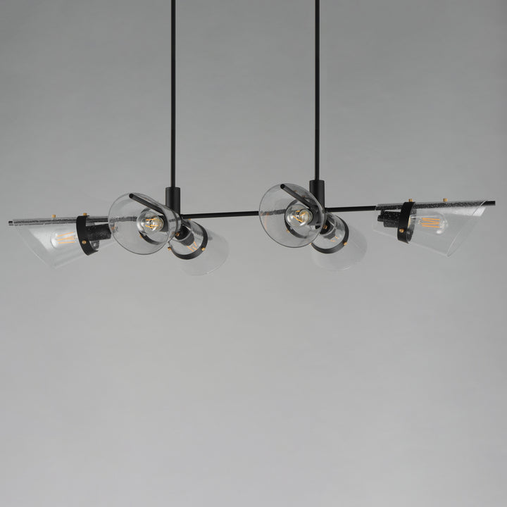 Finch 6-Light Linear Pendant Dark Bronze / Antique Brass alternate view