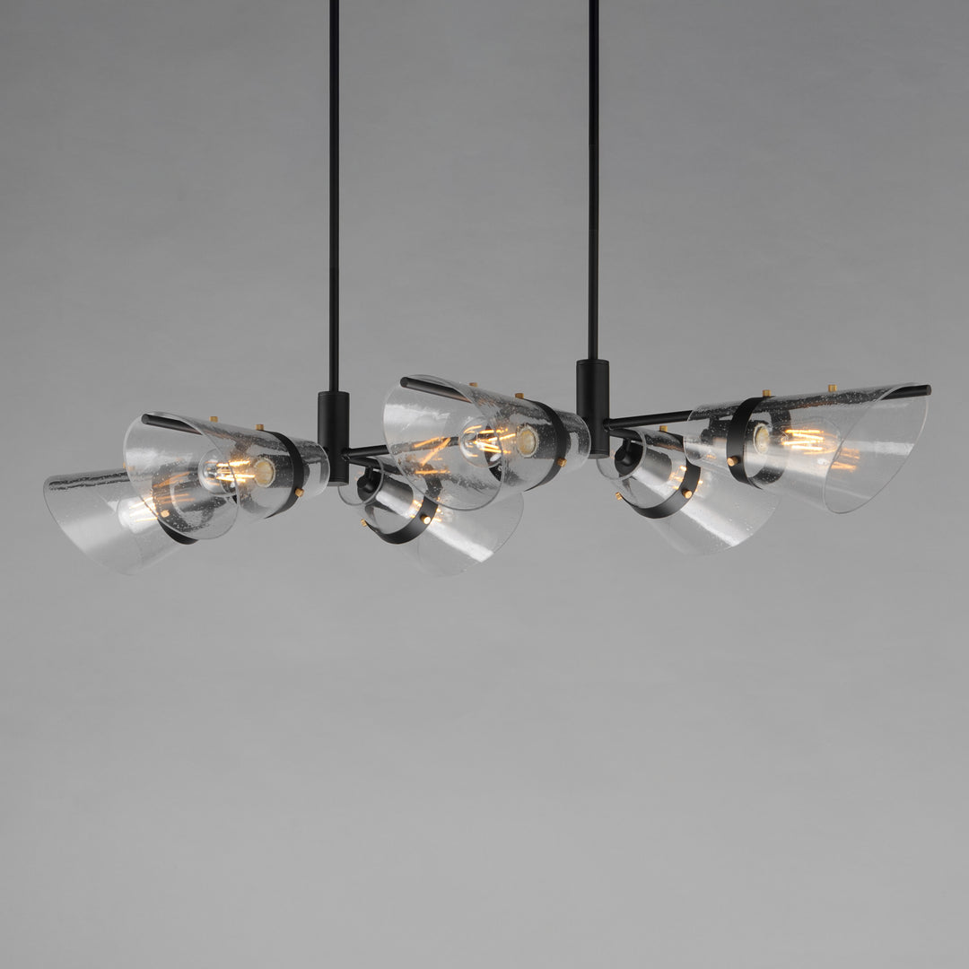 Finch 6-Light Linear Pendant Dark Bronze / Antique Brass alternate view