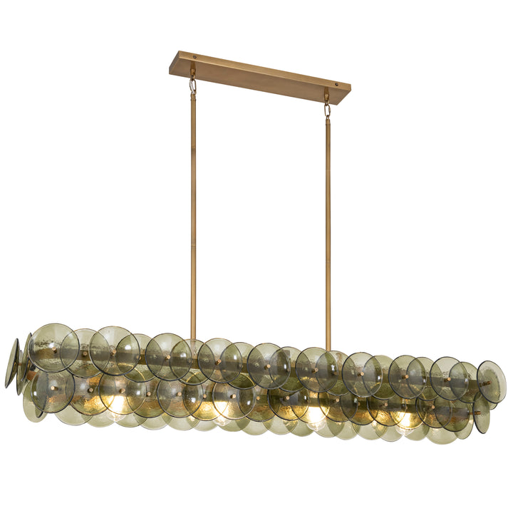 Loren 54" Linear Chandelier GNWBR alternate view