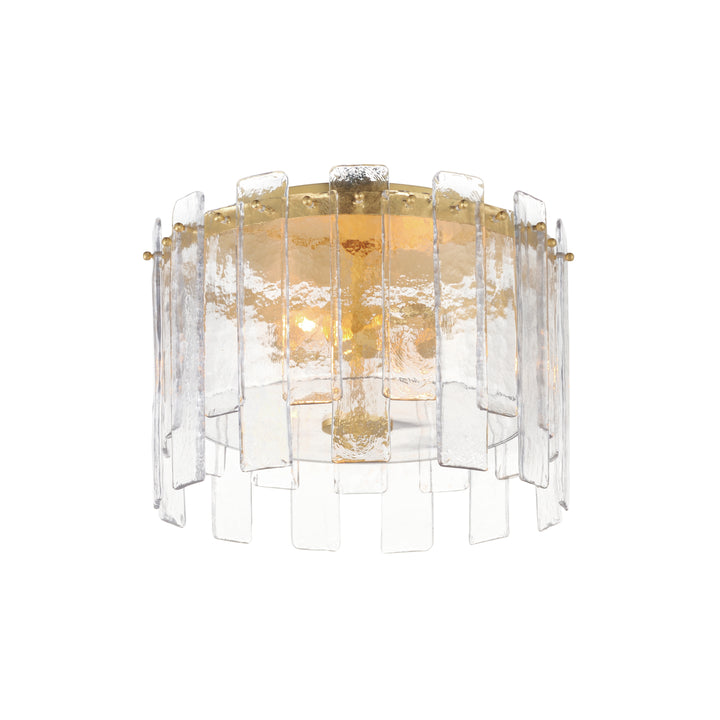 Warren 2-Light Flush Mount Aged / Gold Leaf