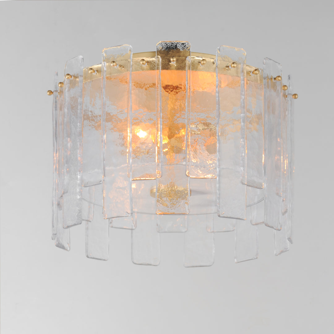 Warren 2-Light Flush Mount Aged / Gold Leaf alternate view