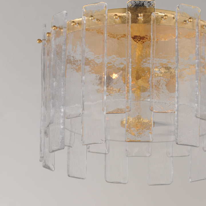 Warren 2-Light Flush Mount Aged / Gold Leaf alternate view