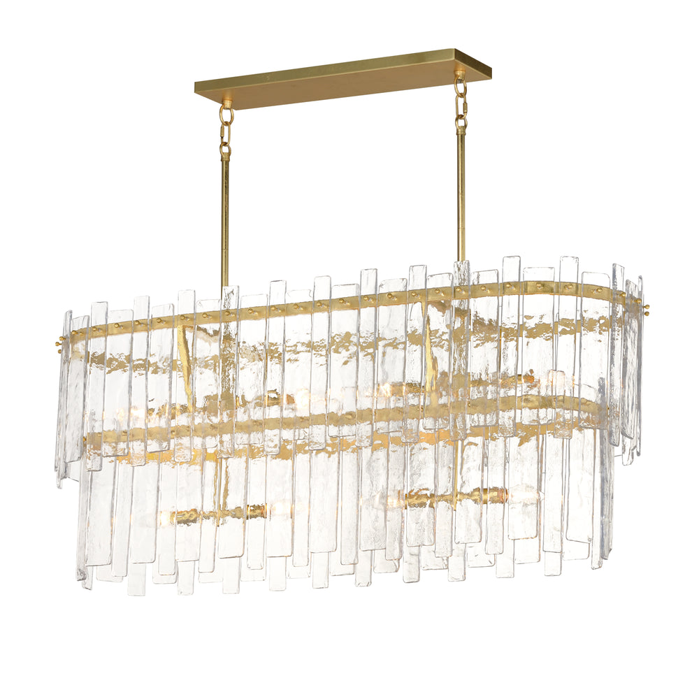 Warren 8-Light Linear Aged / Gold Leaf