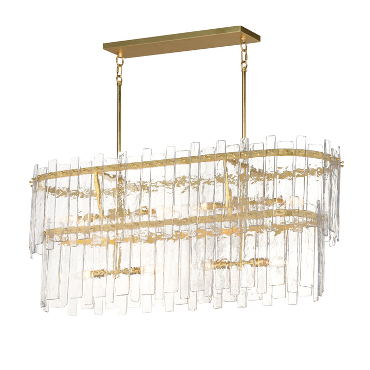 Warren 8-Light Linear Aged / Gold Leaf