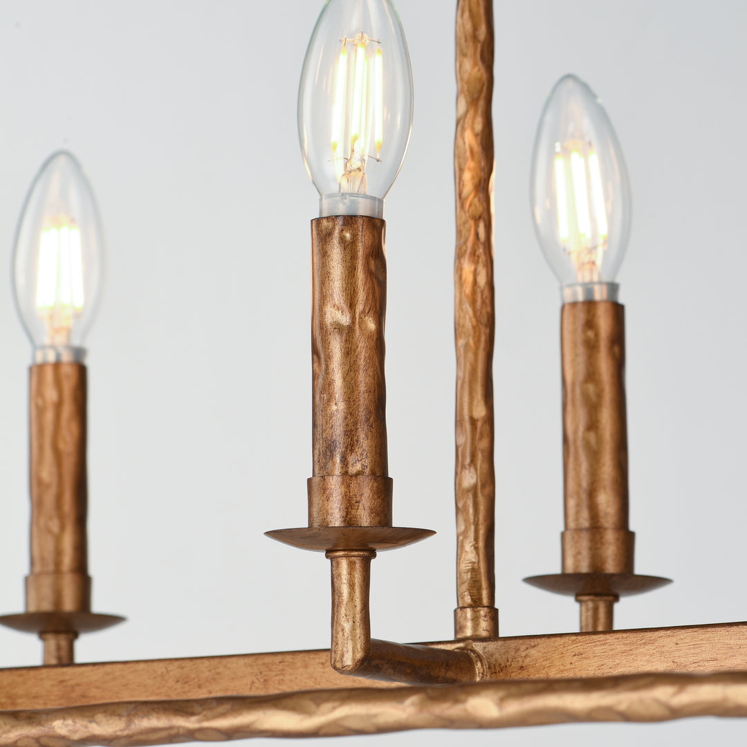 Martel 8-Light Linear Chandelier EG alternate view