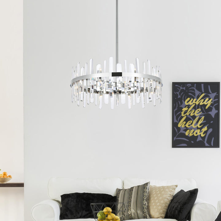 Serena Crystal Chandelier by Elegant - view 26