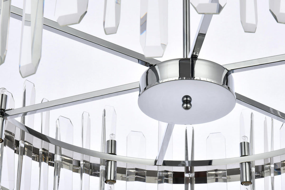 Serena Crystal Chandelier by Elegant - view 29