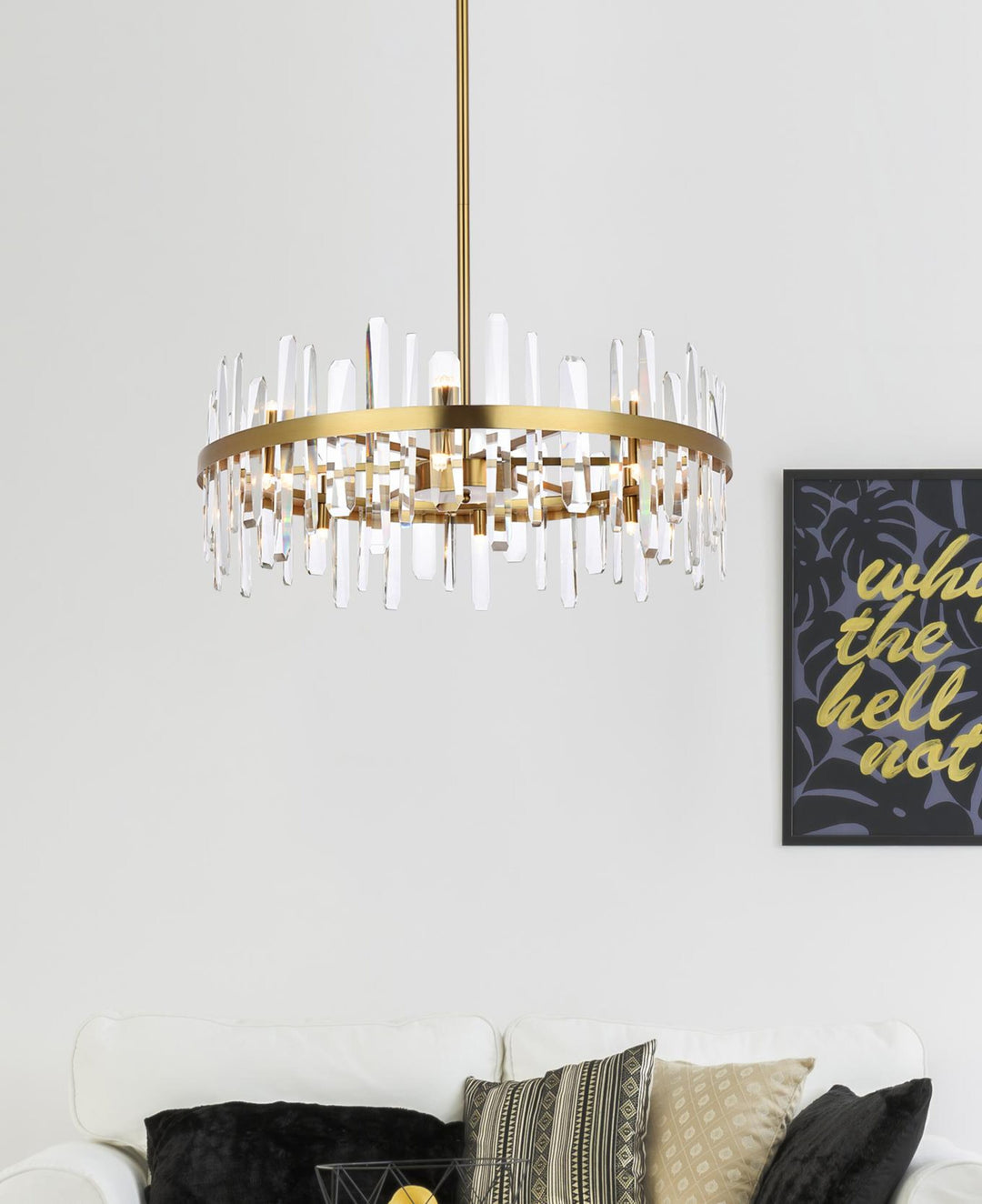 Serena Crystal Chandelier by Elegant - view 32