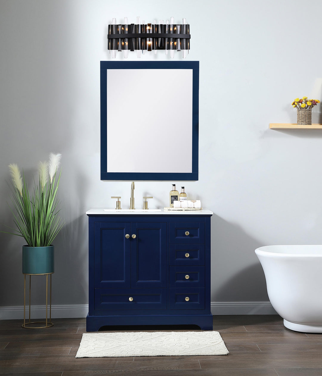 Serena Crystal Vanity Light by Elegant - view 20