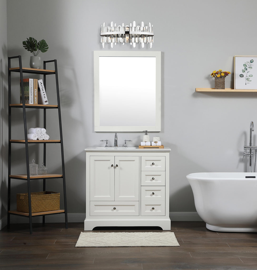 Serena Crystal Vanity Light by Elegant - view 26