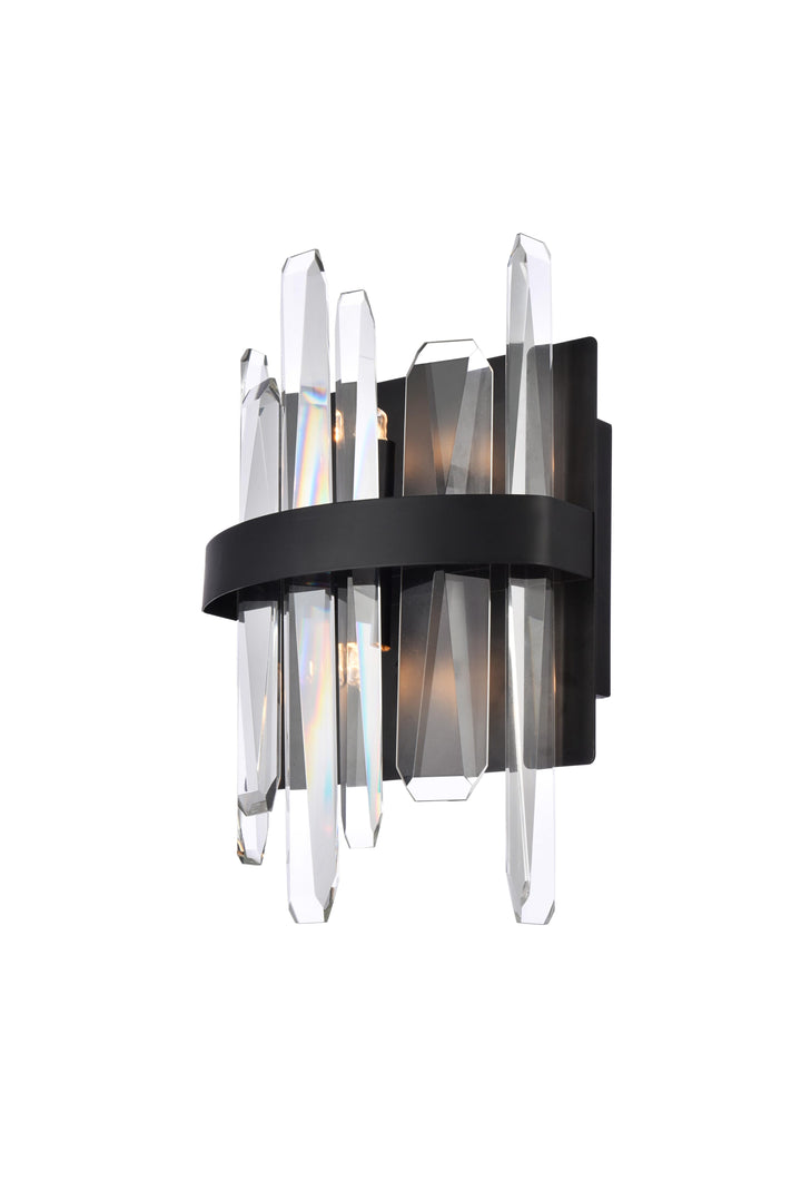 Serena Crystal Vanity Light by Elegant - view 3