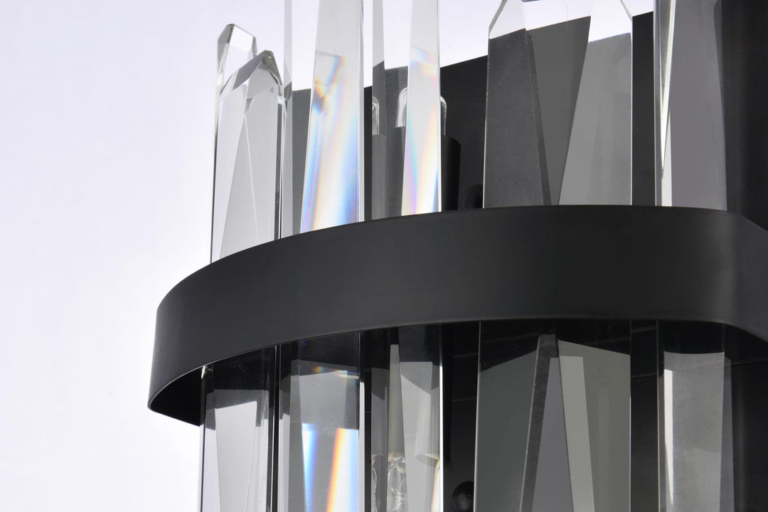 Serena Crystal Vanity Light by Elegant - view 6