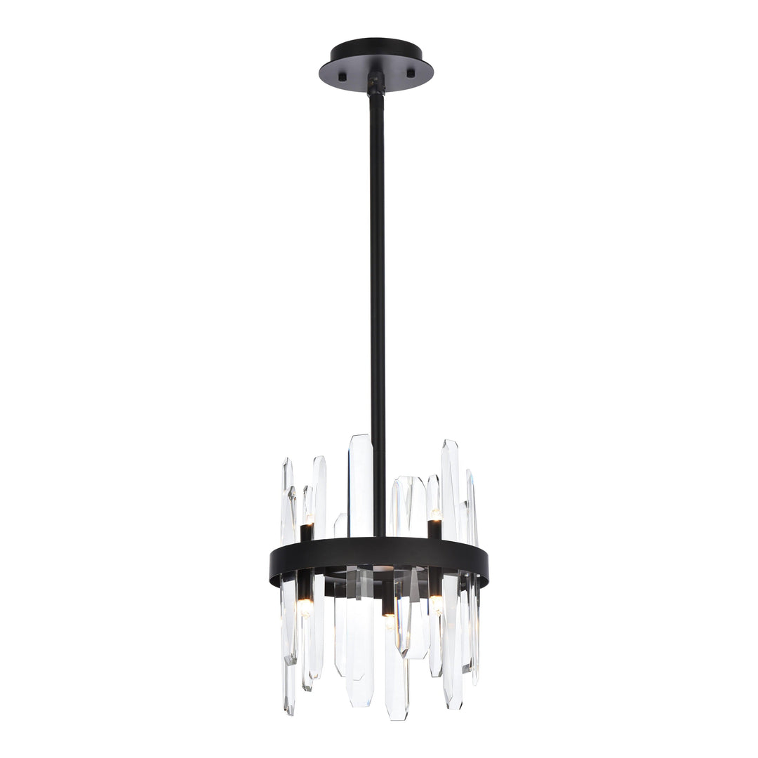 Serena Crystal Pendant in Black by Elegant
