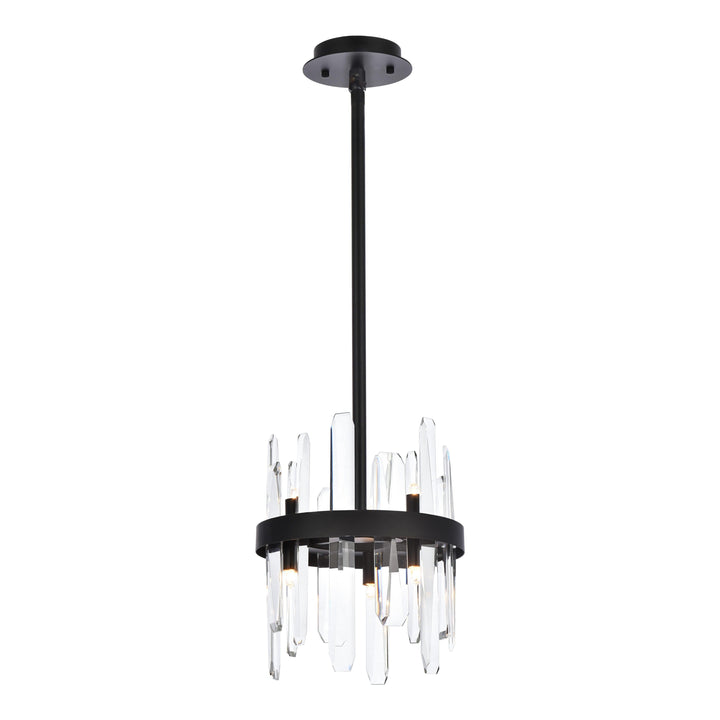 Serena Crystal Pendant in Black by Elegant