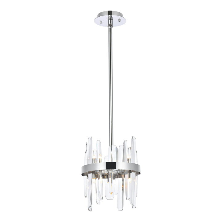 Serena Crystal Pendant in Chrome by Elegant