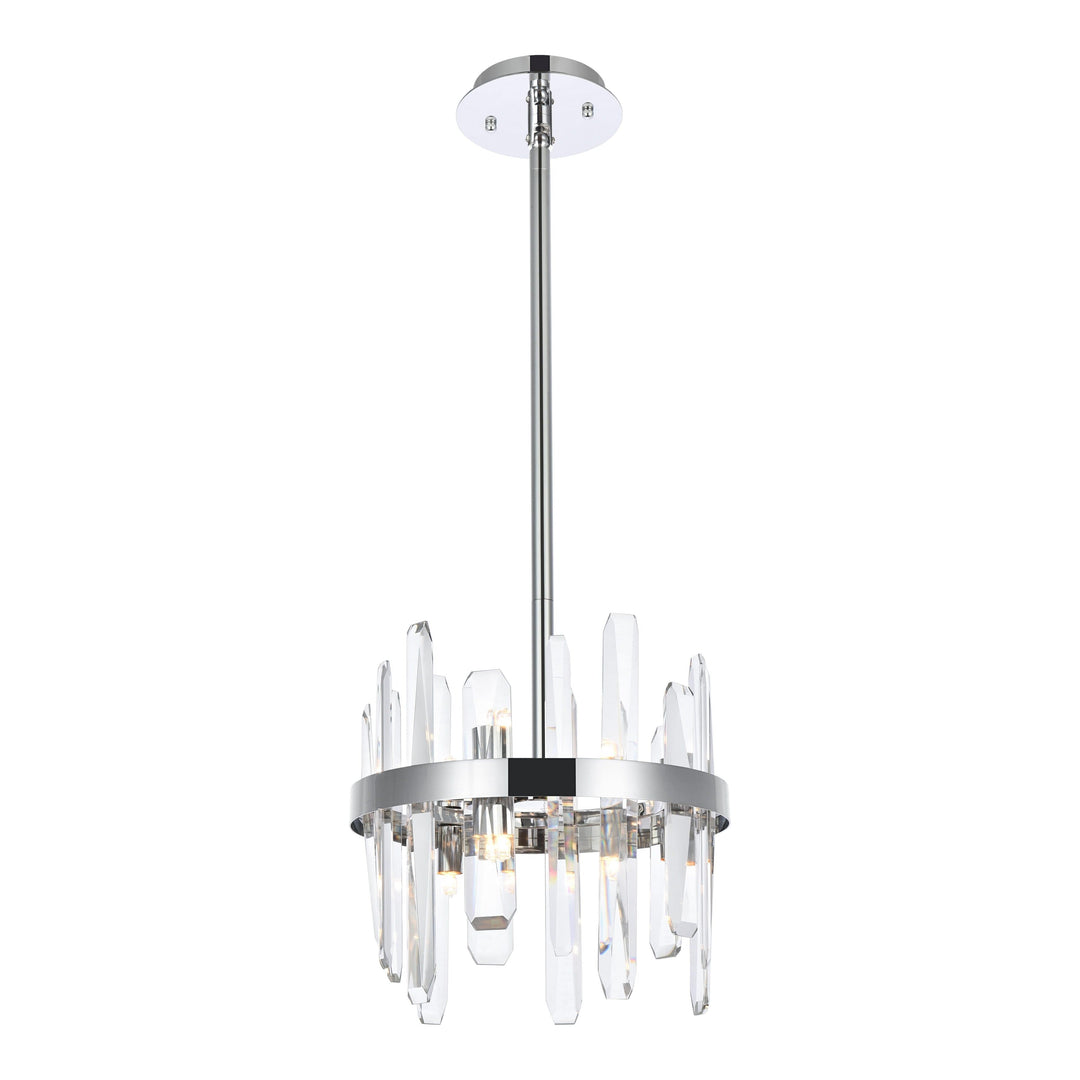 Serena Crystal Pendant in Chrome by Elegant