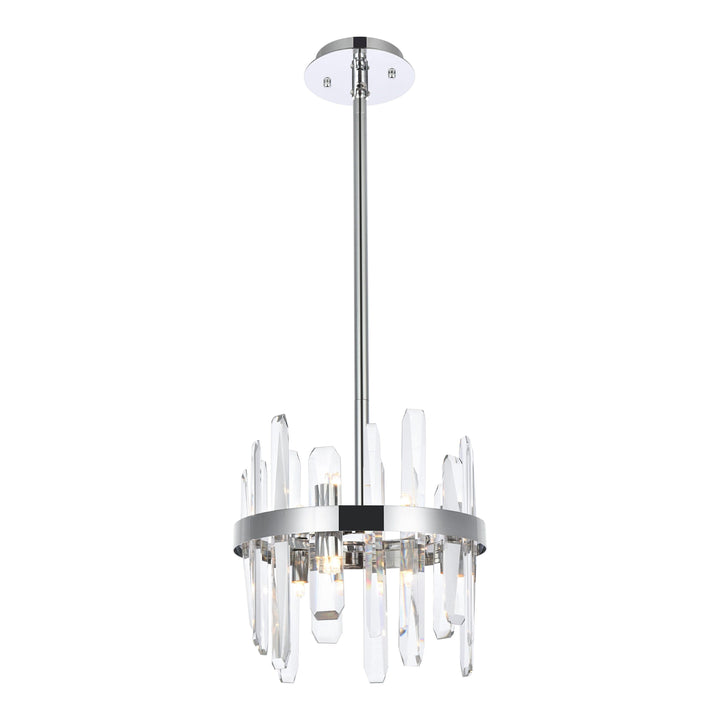 Serena Crystal Pendant in Chrome by Elegant