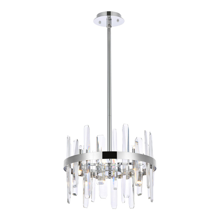 Serena Crystal Pendant in Chrome by Elegant