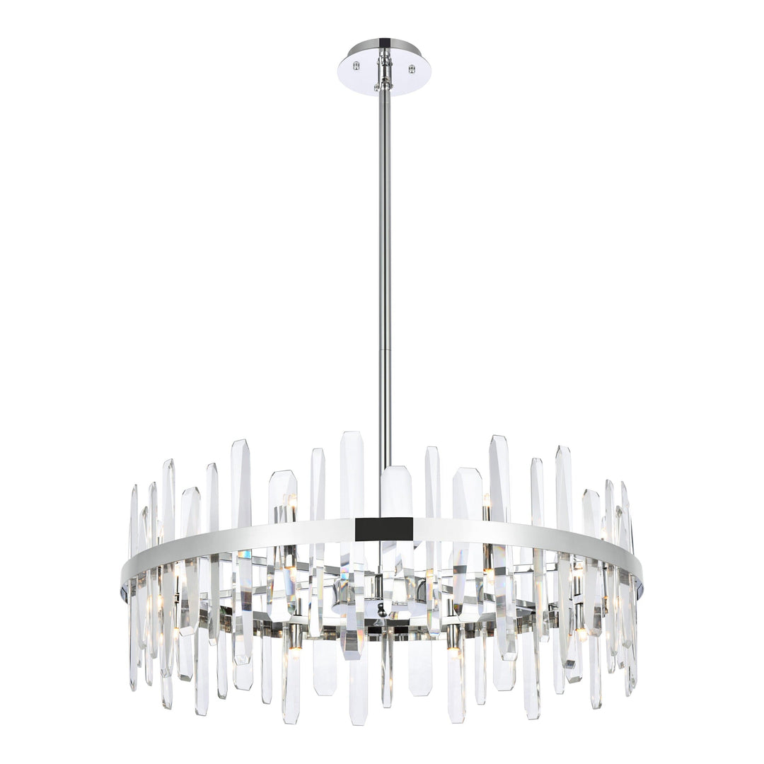 Serena Crystal Chandelier in Chrome by Elegant