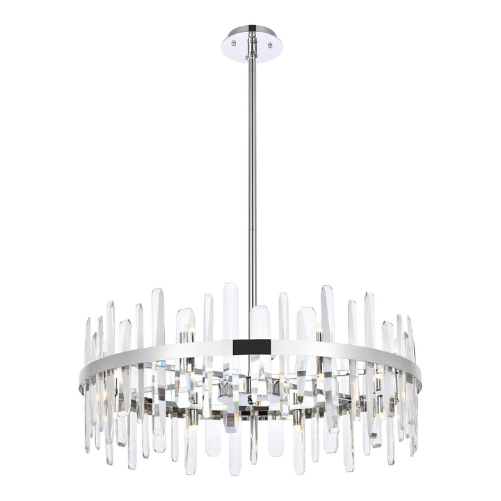 Serena Crystal Chandelier in Chrome by Elegant