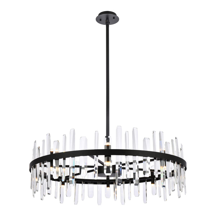 Serena Crystal Chandelier in Black by Elegant