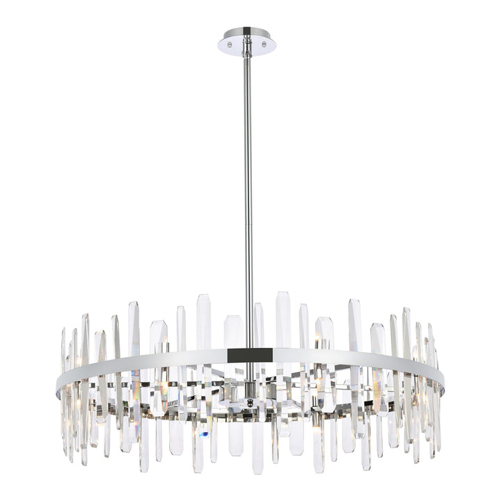 Serena Crystal Chandelier in Chrome by Elegant