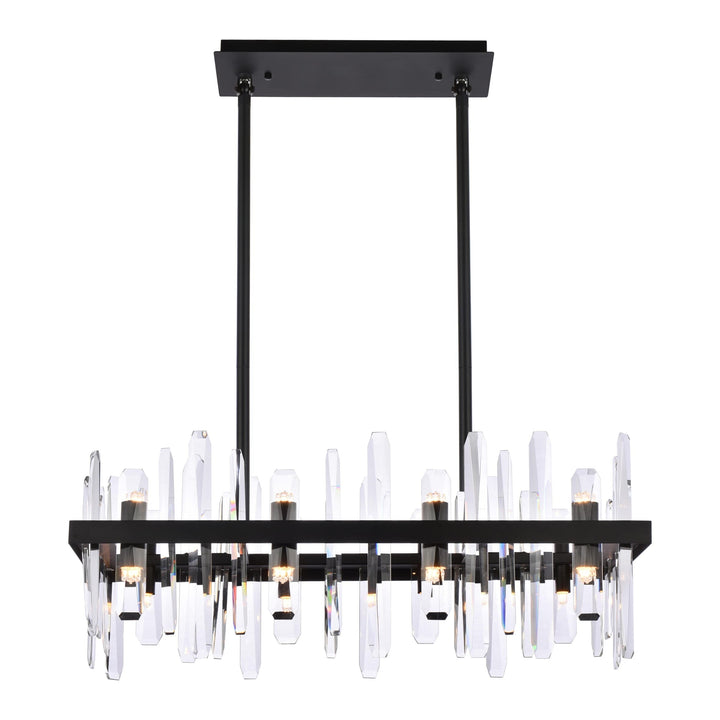 Serena Crystal Chandelier in Black by Elegant