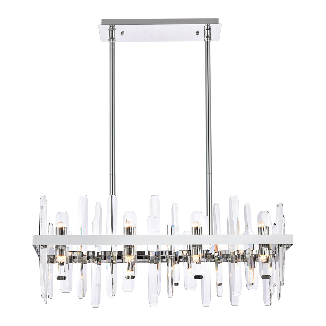 Serena Crystal Chandelier in Chrome by Elegant