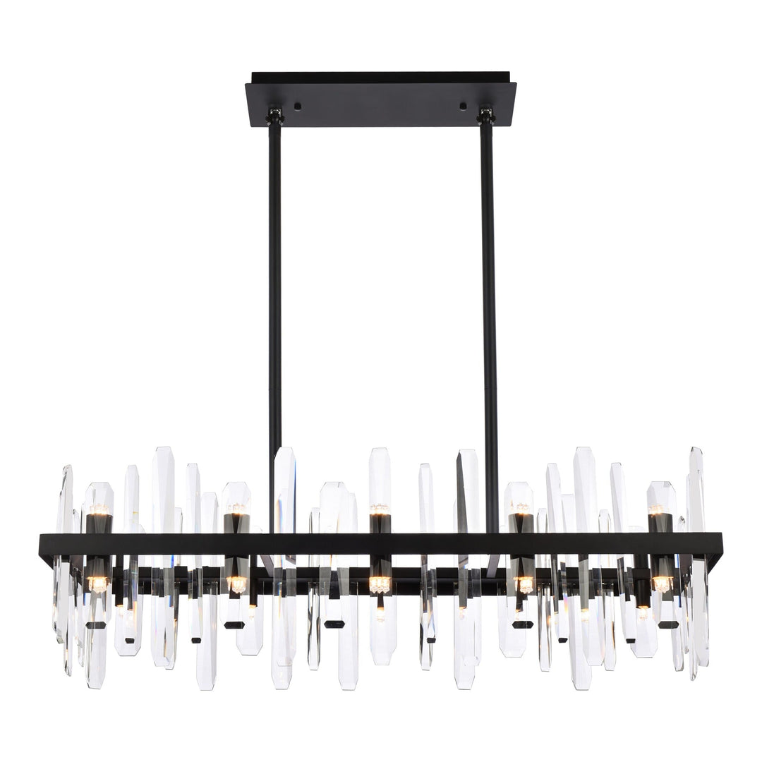 Serena Crystal Chandelier in Black by Elegant