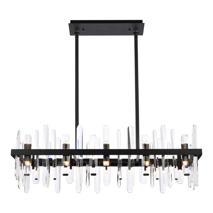 Serena Crystal Chandelier in Black by Elegant