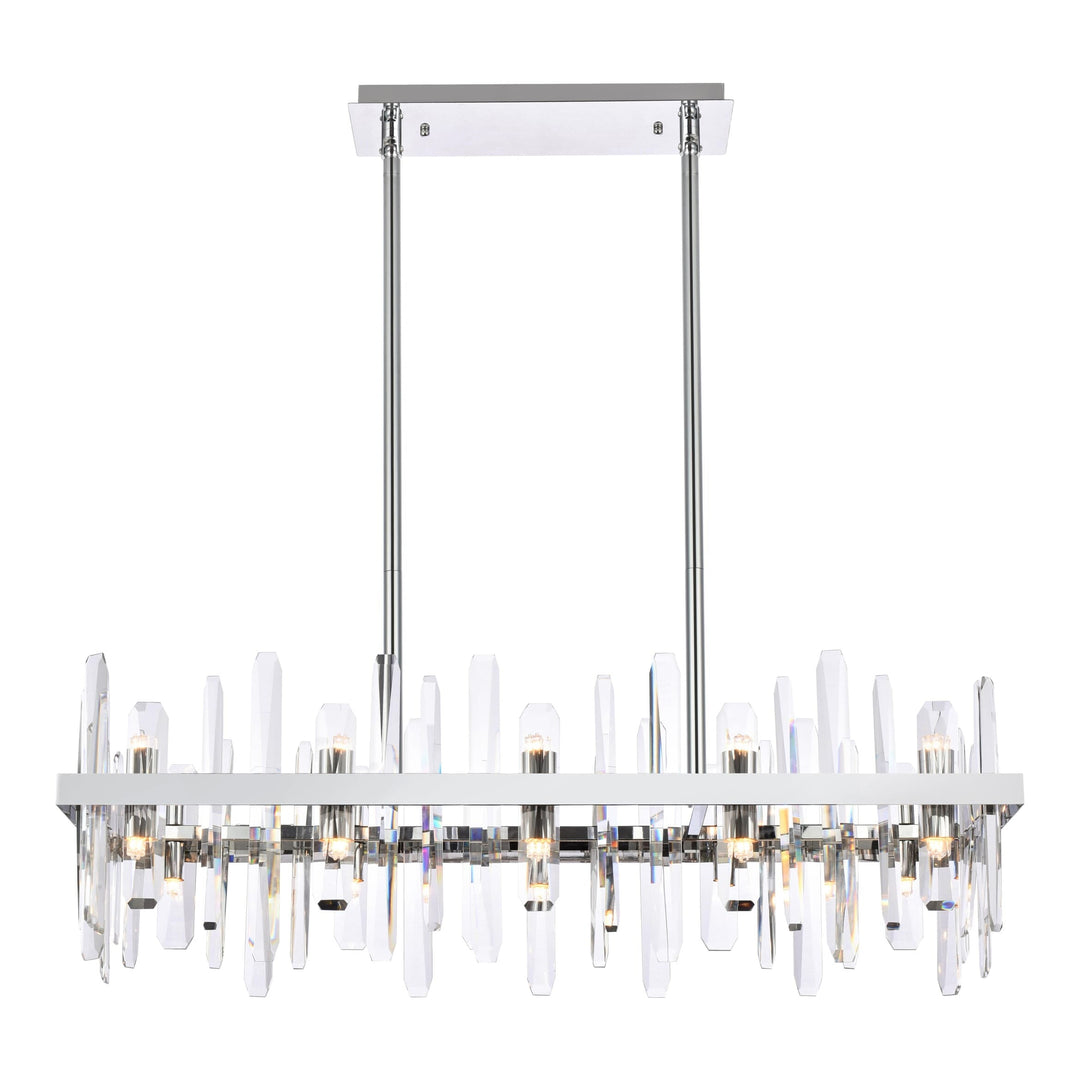 Serena Crystal Chandelier in Chrome by Elegant